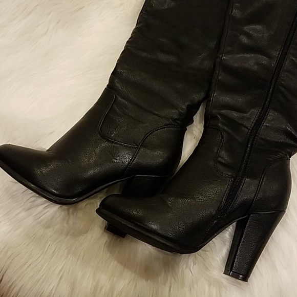 **SOLD**Torrid Knee High Black Boots Sz 8 - Picture 3 of 8